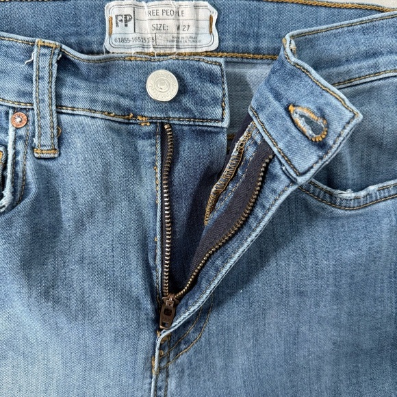 Women’s Free People Distressed High Rise Stretch Skinny Jeans 61855-16515125 - Picture 4 of 16